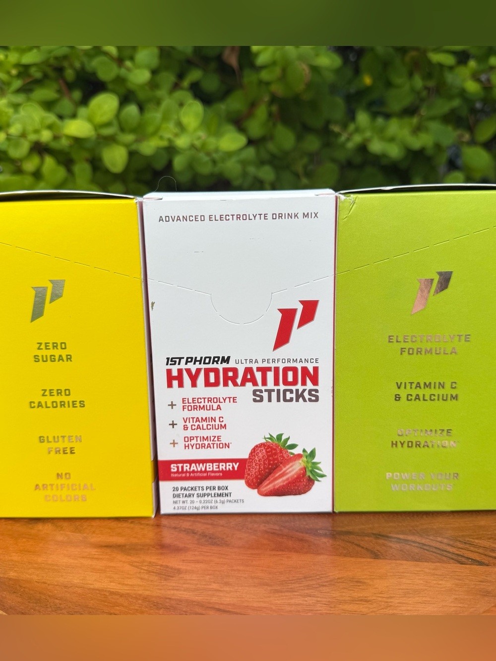 NEW LOT OF 3 BOXES (60 Packets) 1st Phorm Hydration Sticks Electrolyte Drink Mix