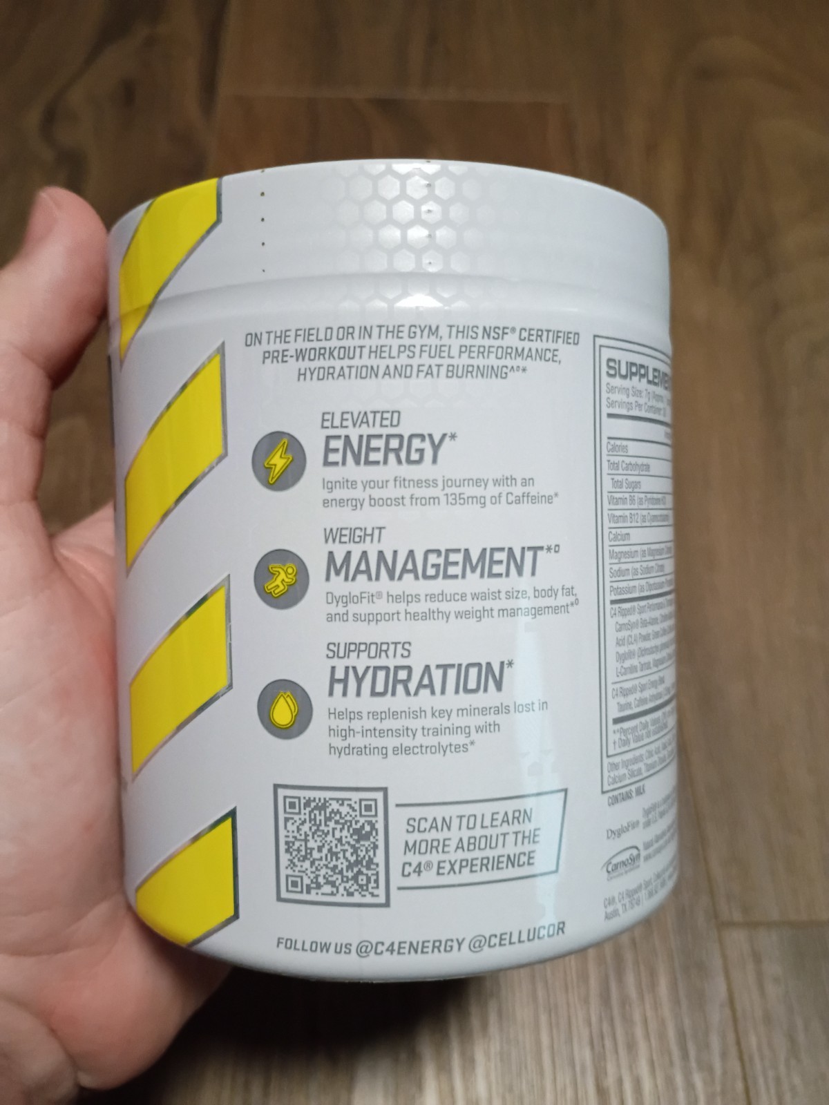 NEW C4 Ripped Super Sport Pre Workout Powder Arctic Snow Cone BEST BY: 01/26