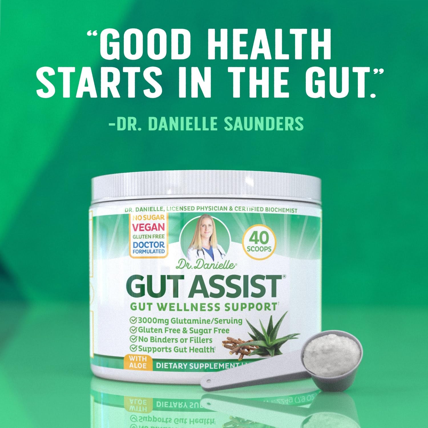 GUT SUPPORT Repair Supplement Healthy Digestive IBS 40 Scoops DOCTOR DANIELLE