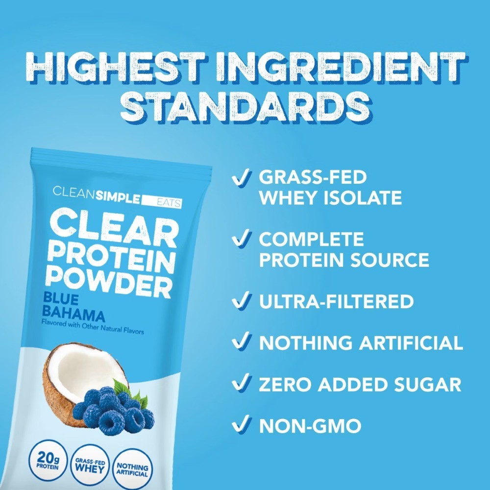 Eats Clear Protein Powder Blue Bahama – 1.01oz/1 Stick