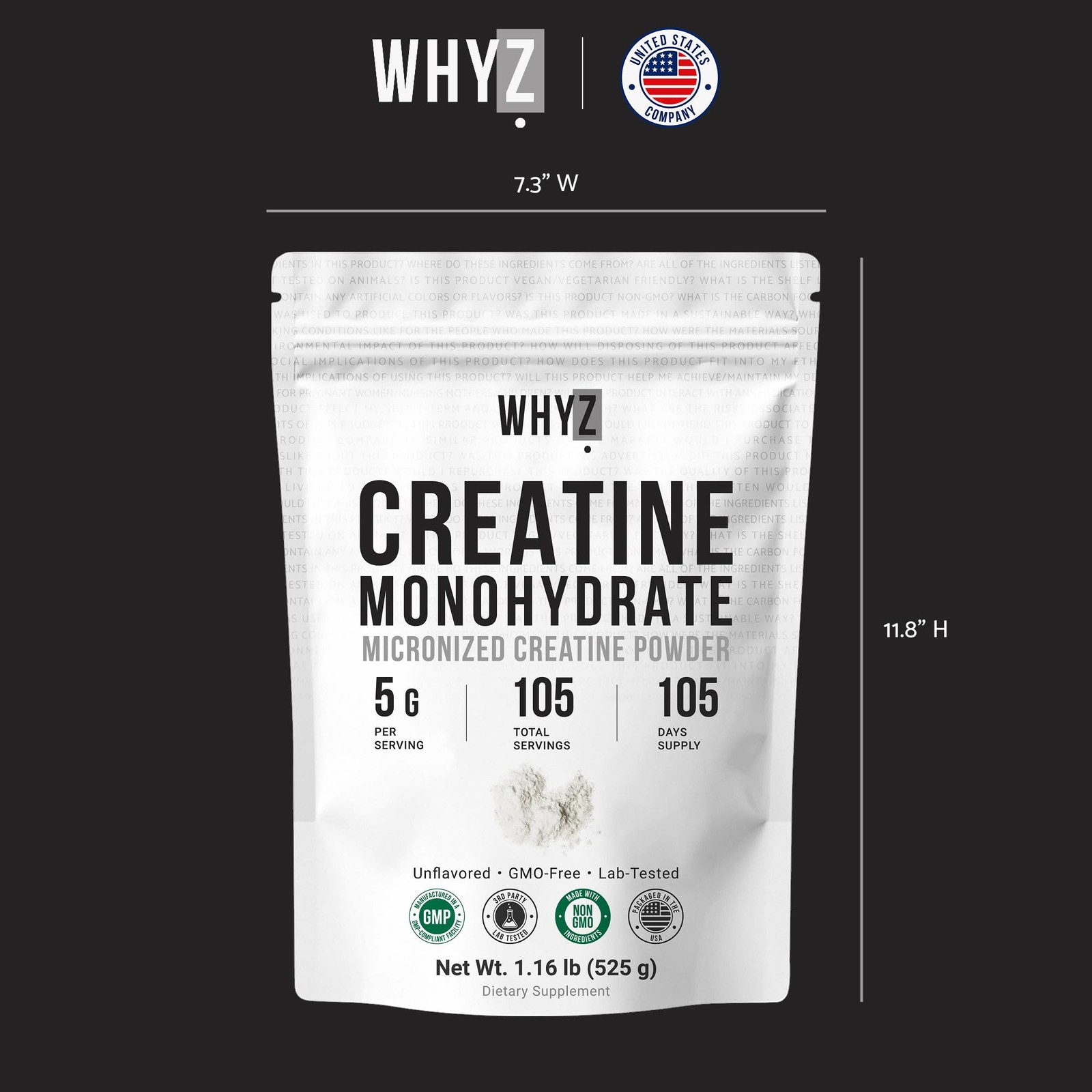 Creatine Monohydrate Powder, Micronized & Unflavored, Creatine Supplement for…