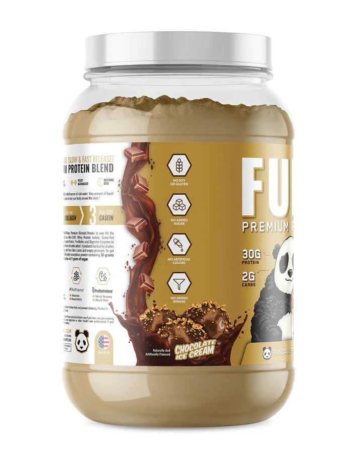 Panda Supps Fuel Premium Whey Casein Collagen Protein Blend 25 Serving 5 Flavors