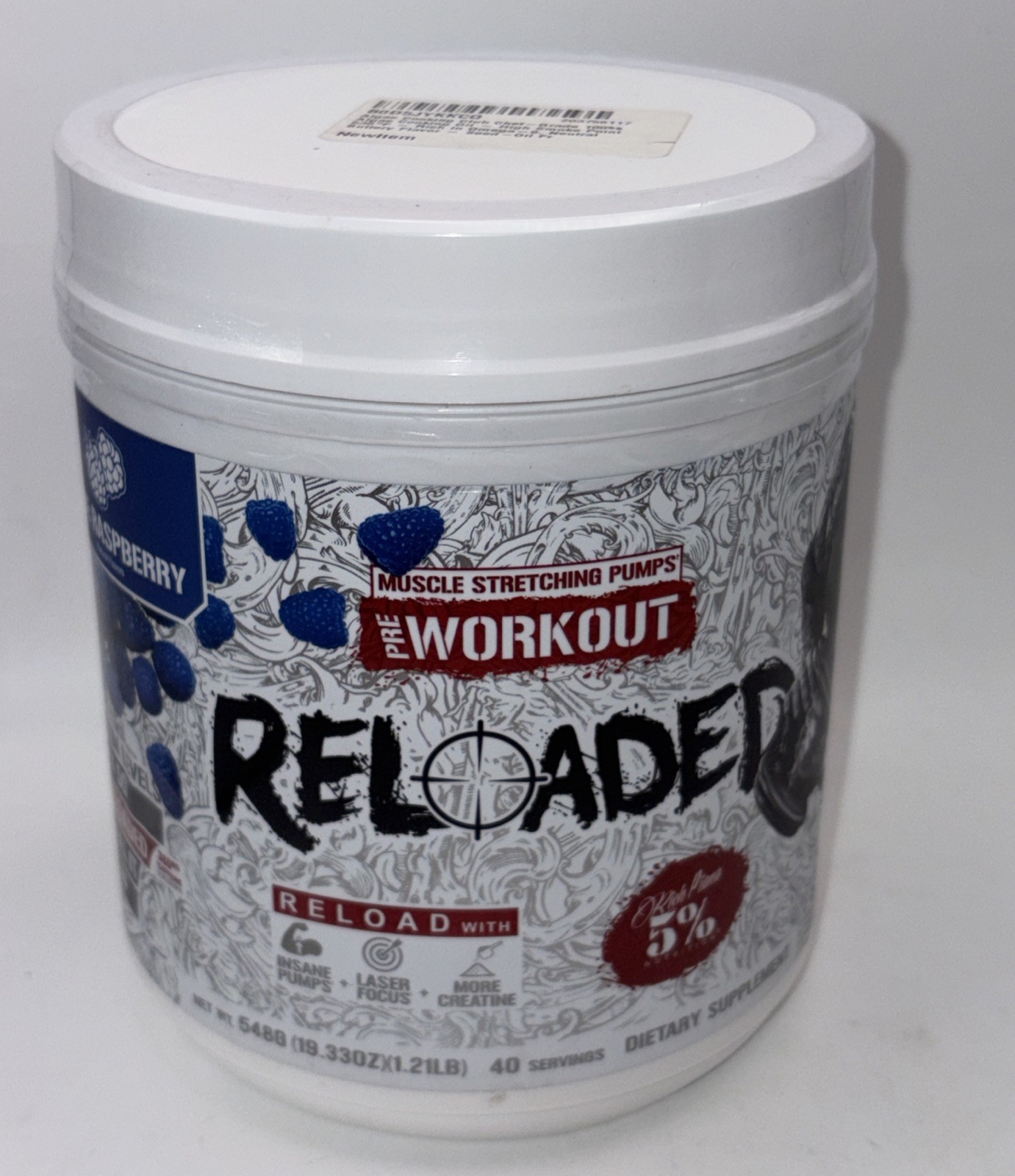 Rich Piana Reloaded High Stim Pre-Workout | Ultra Energy, Focus, Pumps, Power