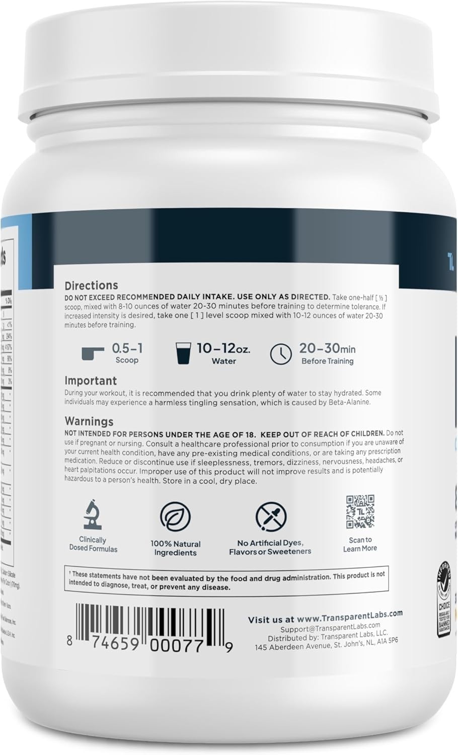 Natural Pre Workout Powder – Science-Backed Peach Mango for Enhanced Performance