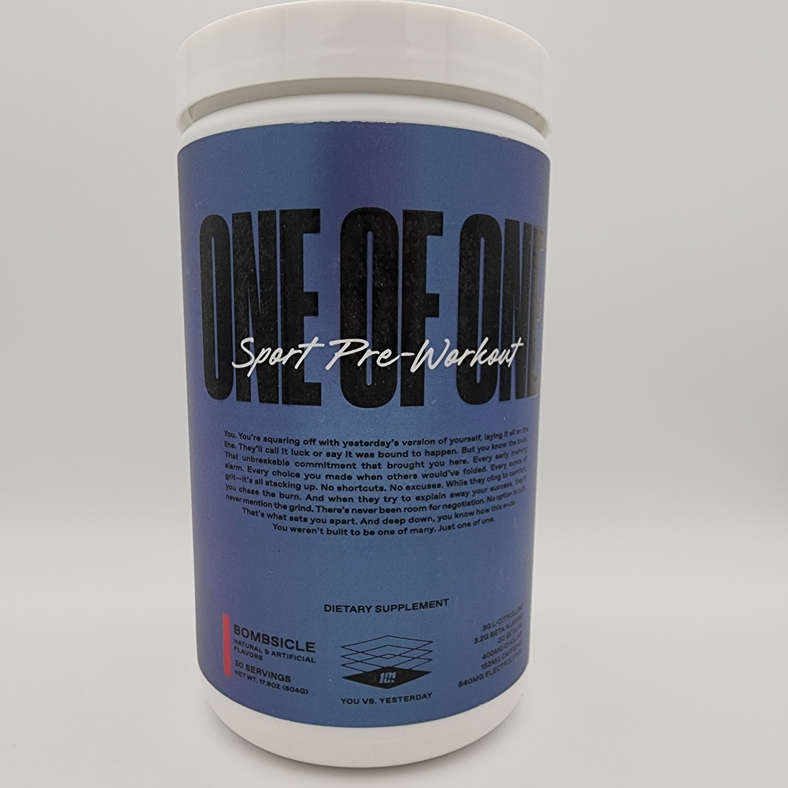 ONE OF ONE Sport Pre-Workout – Clean Energy & Focus with NeuroRush – Bombsicle