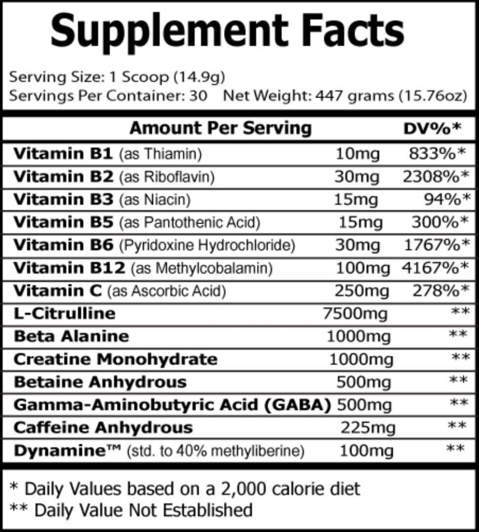 FREEK-JUICE Pre-Workout Tropical Sunrise