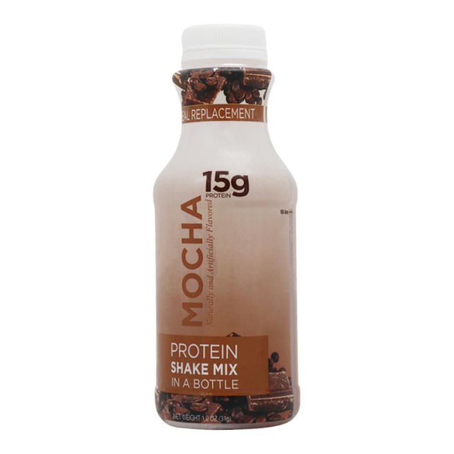 BariatricPal 15g Protein Shake Mix in a Bottle – Mocha Cream (6-Pack)