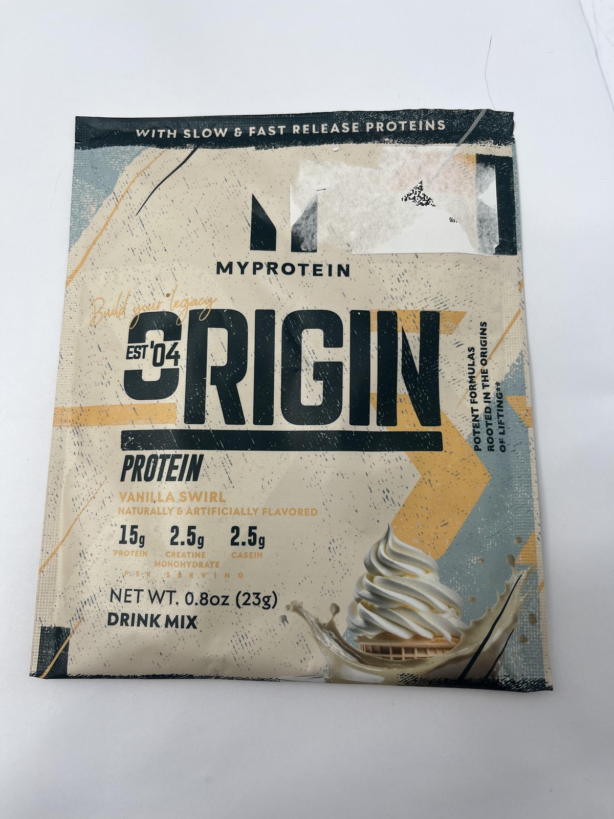 10pk Myprotein Origin Protein Powder 0.8oz Vanilla Swirl Creatine Mix