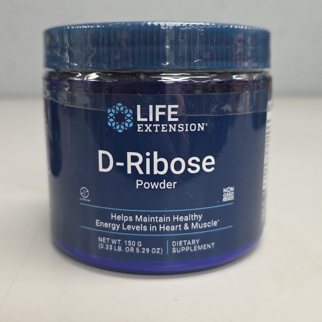 D-Ribose Powder 150g Heart & Muscle Health Life Extension