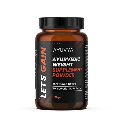Ayuvya Lets Gain Helps Increasing Muscle Mass & Energy Levels Promotes Overall