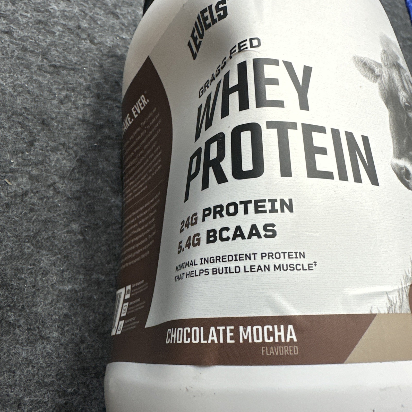 Levels Grass Fed Whey Protein Powder, Chocolate Mocha, 2 lb (907 g)