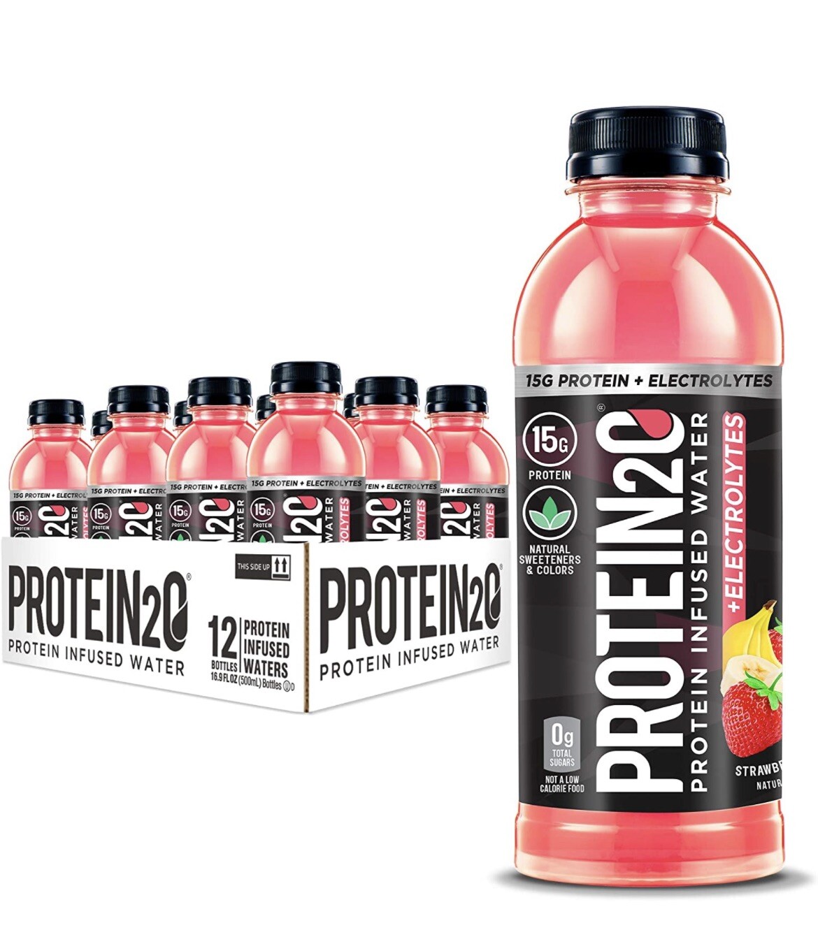 Protein2o 20g Whey Protein Infused Water Plus Electrolyte Cherry Lemon 12pk
