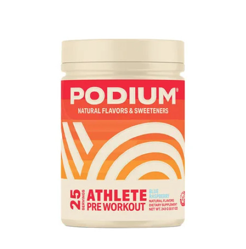2 – Podium Athlete Pre-Workout Dietary Supplement Raspberry Powder 243G 8.57 oz