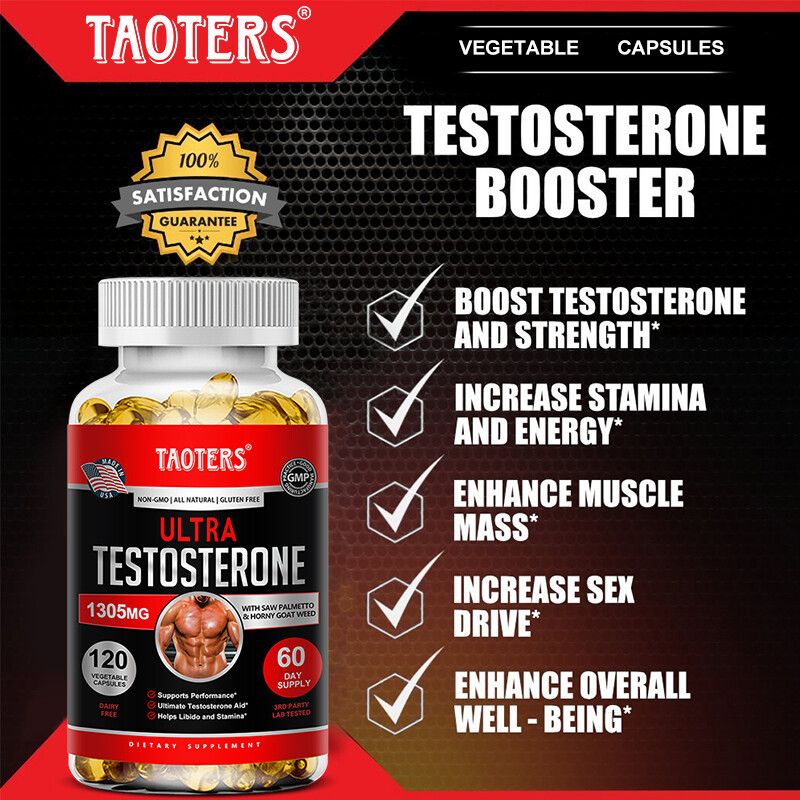 Testosteron Booster For Men Promotes Muscle Growth Endurance Stamina Strength