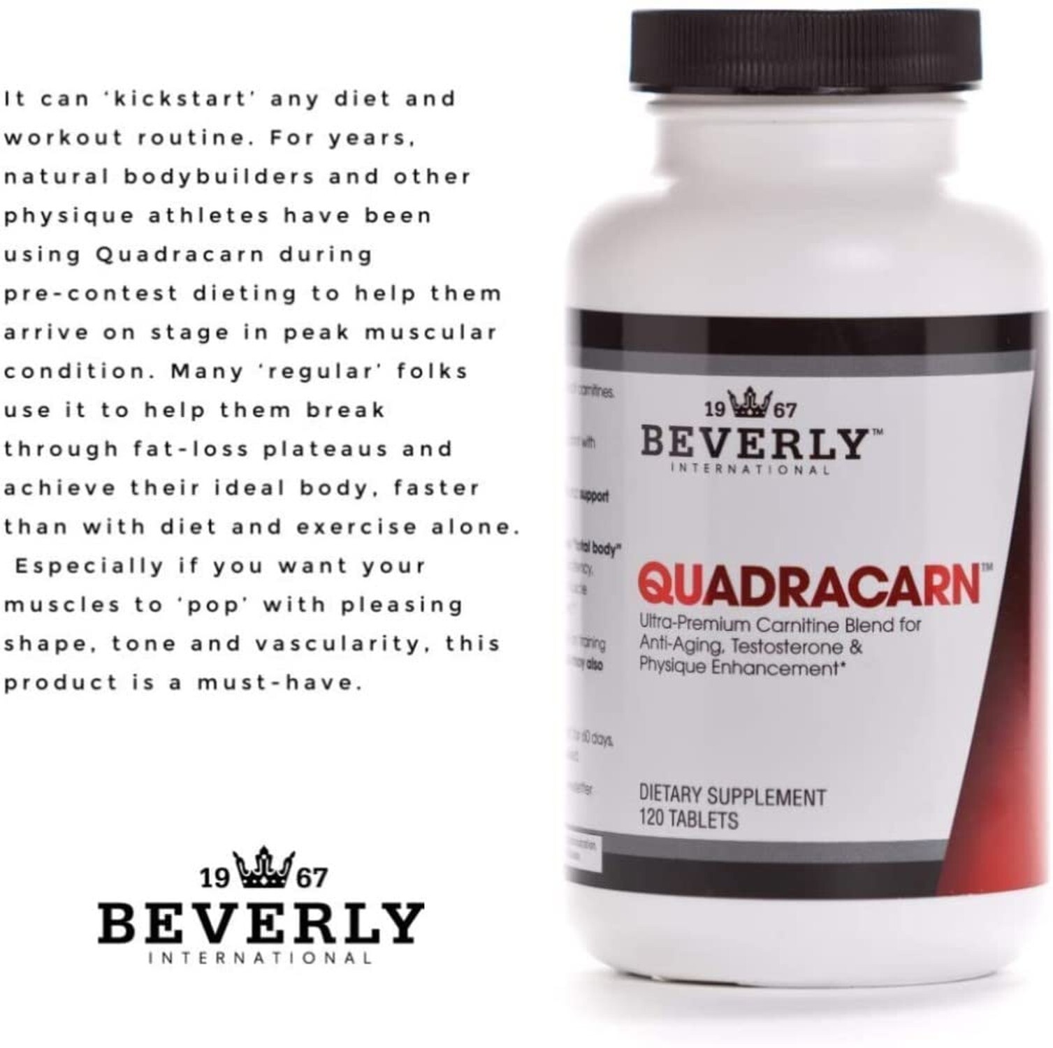 Quadracarn 4X-Potency, Lab Tested Ultra-Premium Carnitine Blend for Fat Loss,…