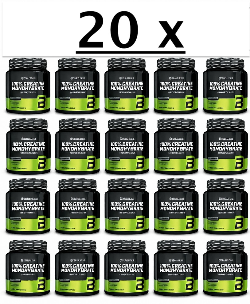 20 x BiotechUSA 100% Creatine Monohydrate Dietary Supplement 500g Creatine