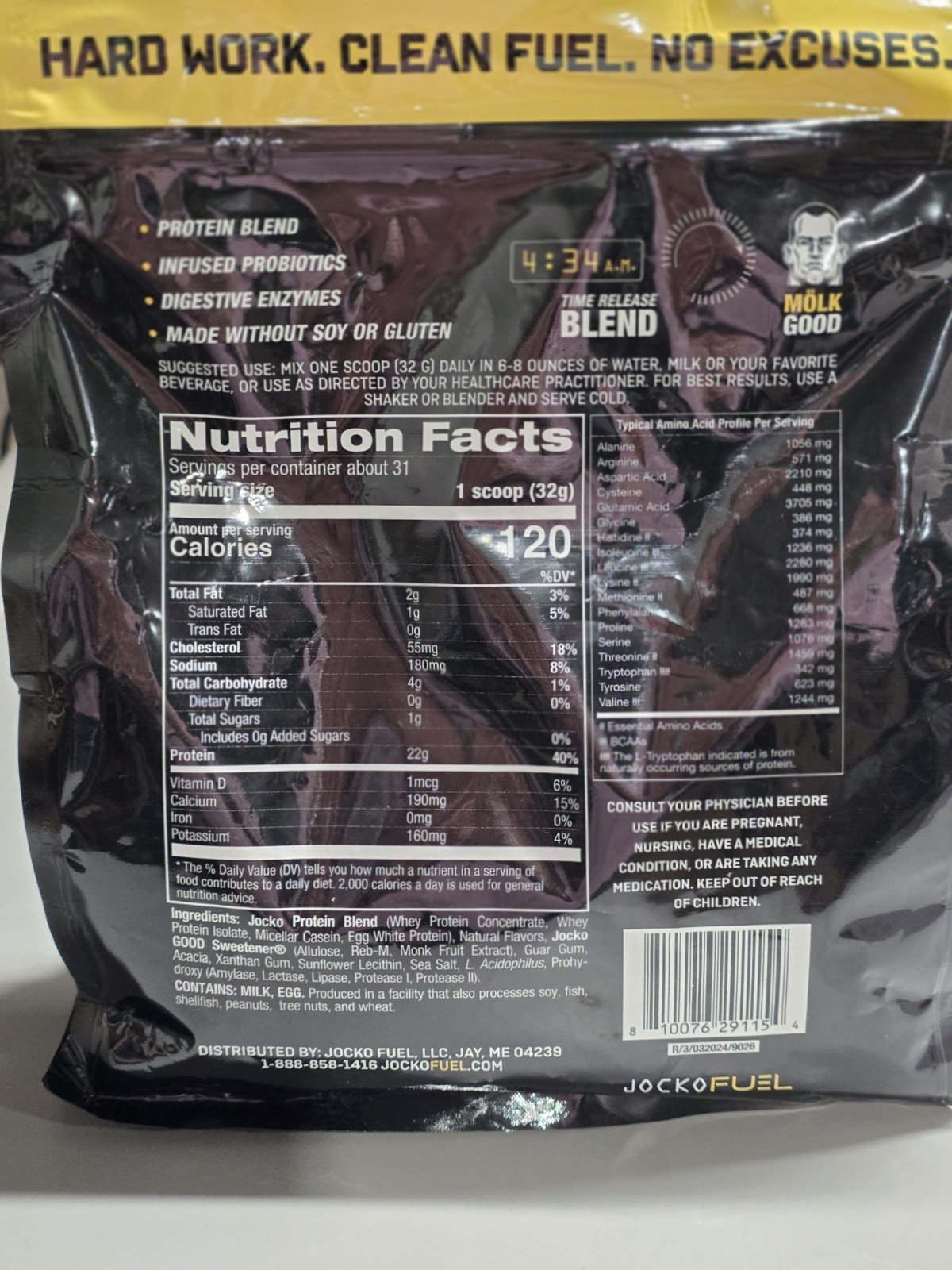 Fuel your gains with Jocko Mölk Vanilla Whey – 22g Protein, Low Sugar! 8/01/26