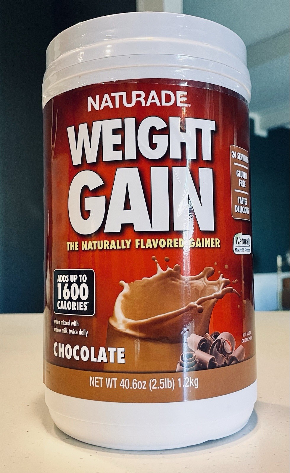 Naturade Weight Gain Chocolate Powder Gluten Free All Natural 2.5lb 24 Serv ex 1