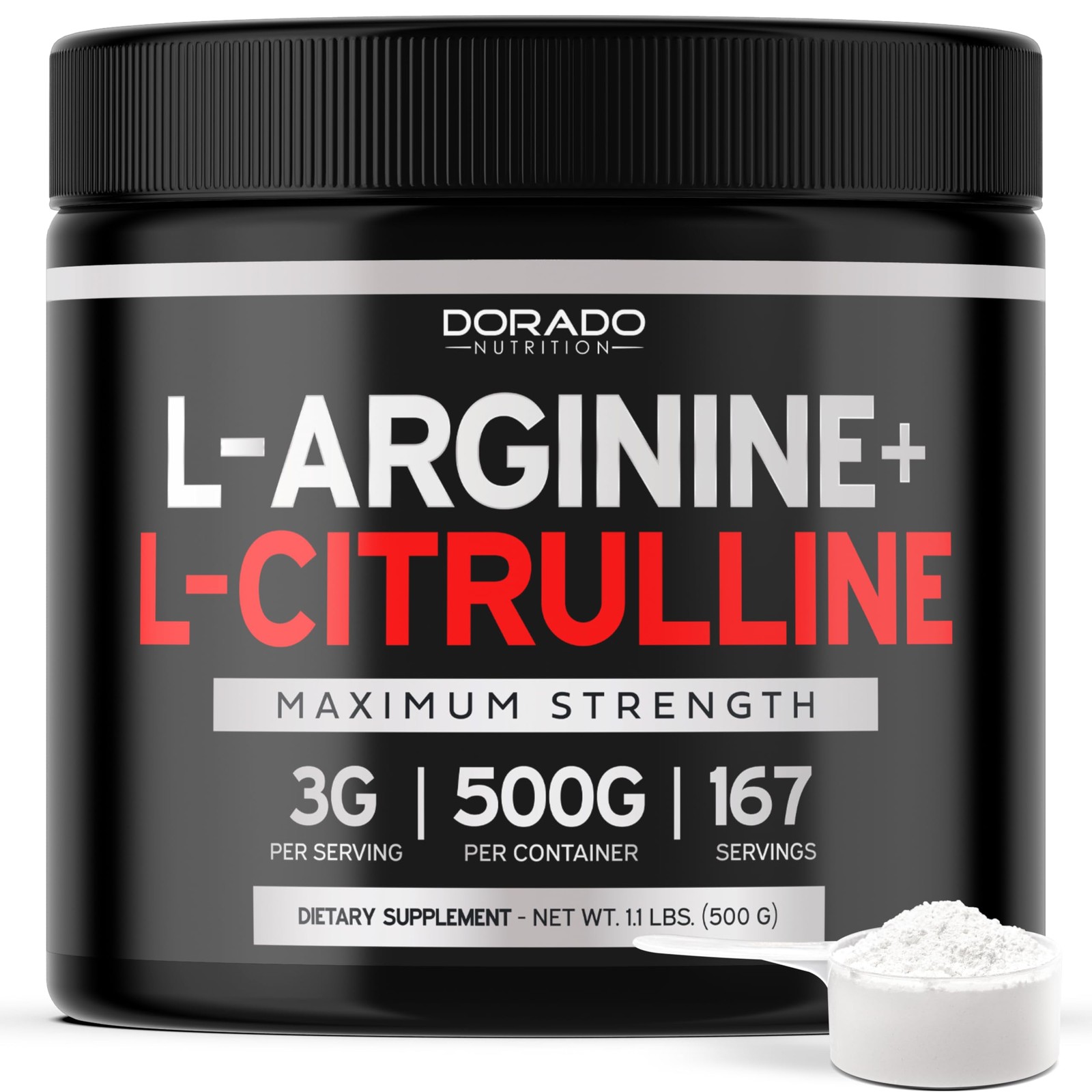 L Arginine L Citrulline L-Arginine L-Citrulline Powder (17.64 Ounce)