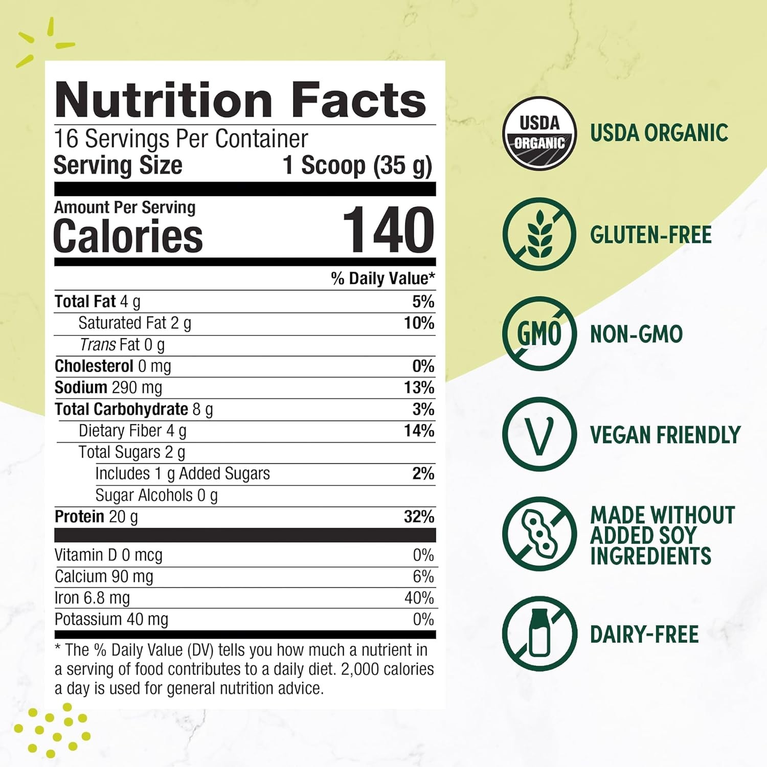 Plant-Based Nutritional Shake w/ 22g Protein & 5g Fiber (1.5 lb)