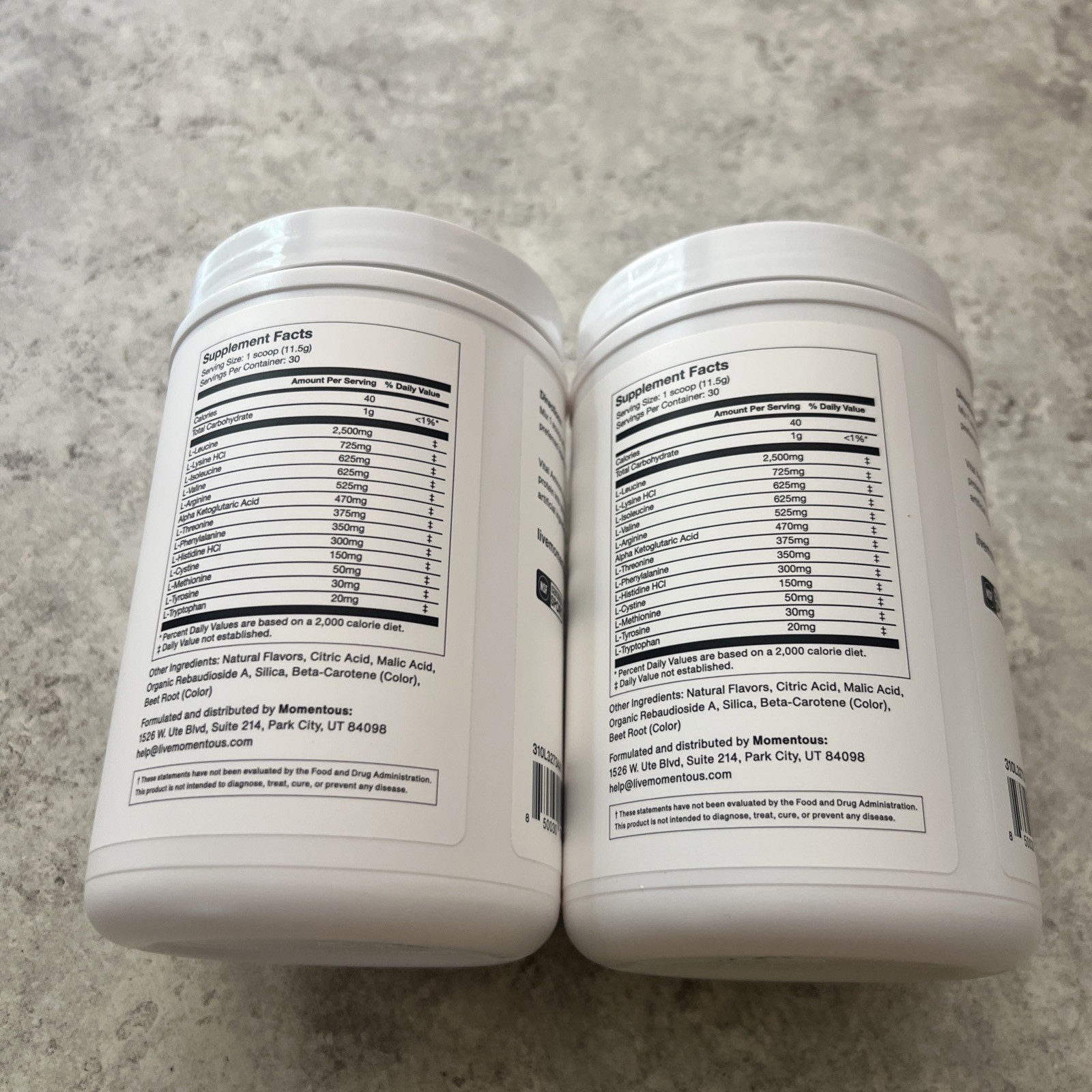 2X Vital Aminos Powder Supplement – BCAA & EAA – Tropical Punch – NSF Certified
