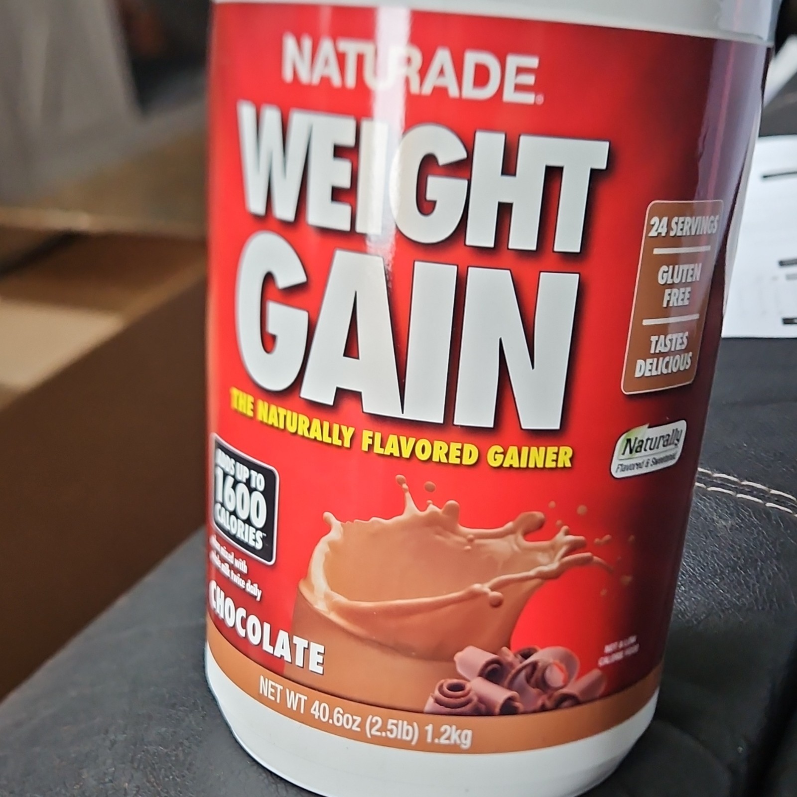 Naturade Weight Gainer Powder, Chocolate, Gluten Free, 40.6 oz