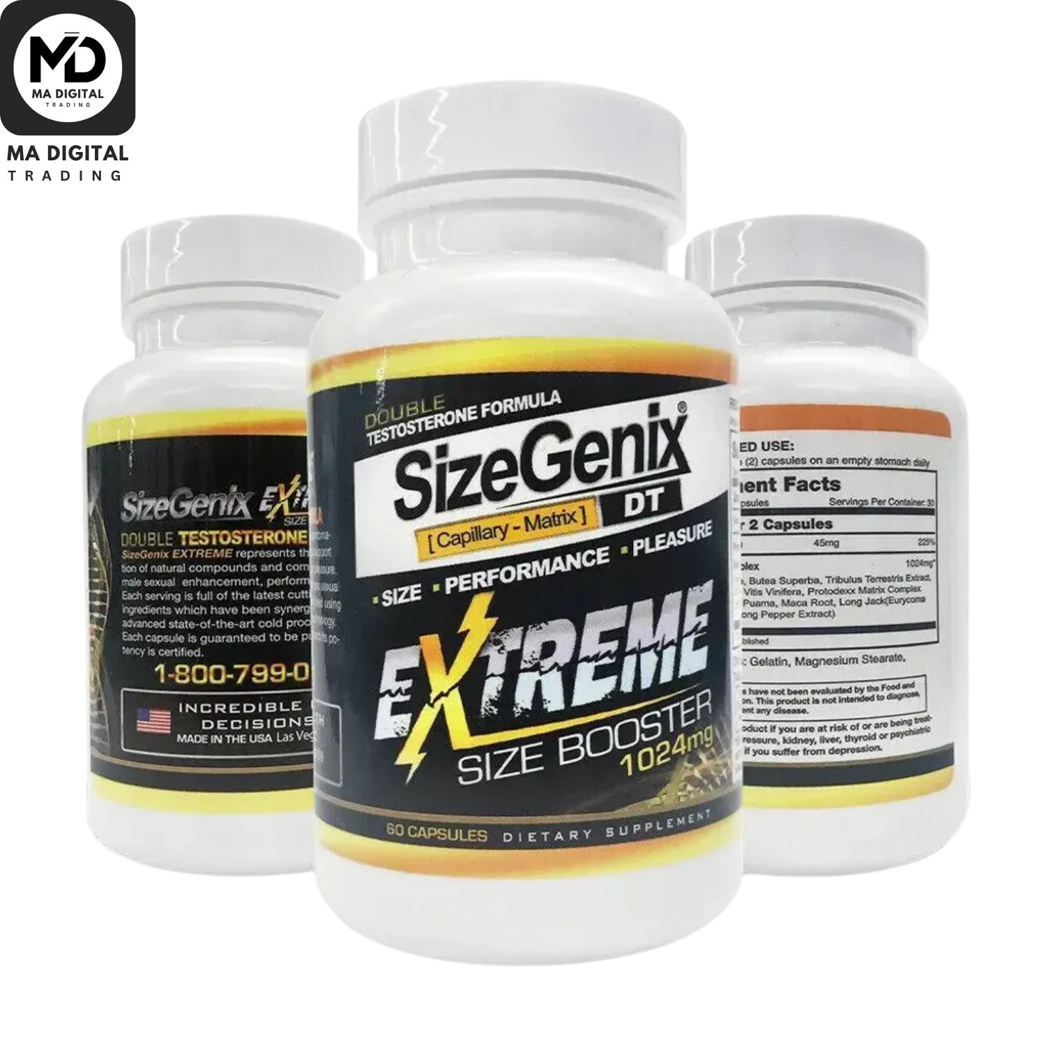 1x SizeGenix 60 Tabs Men’s Health Supplement for Enlargement Size