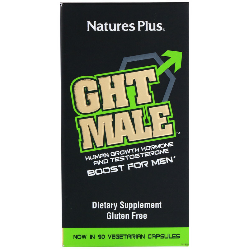 Nature’s Plus, GHT Male, Human Growth Hormone And Testosterone Boost For Men, 90
