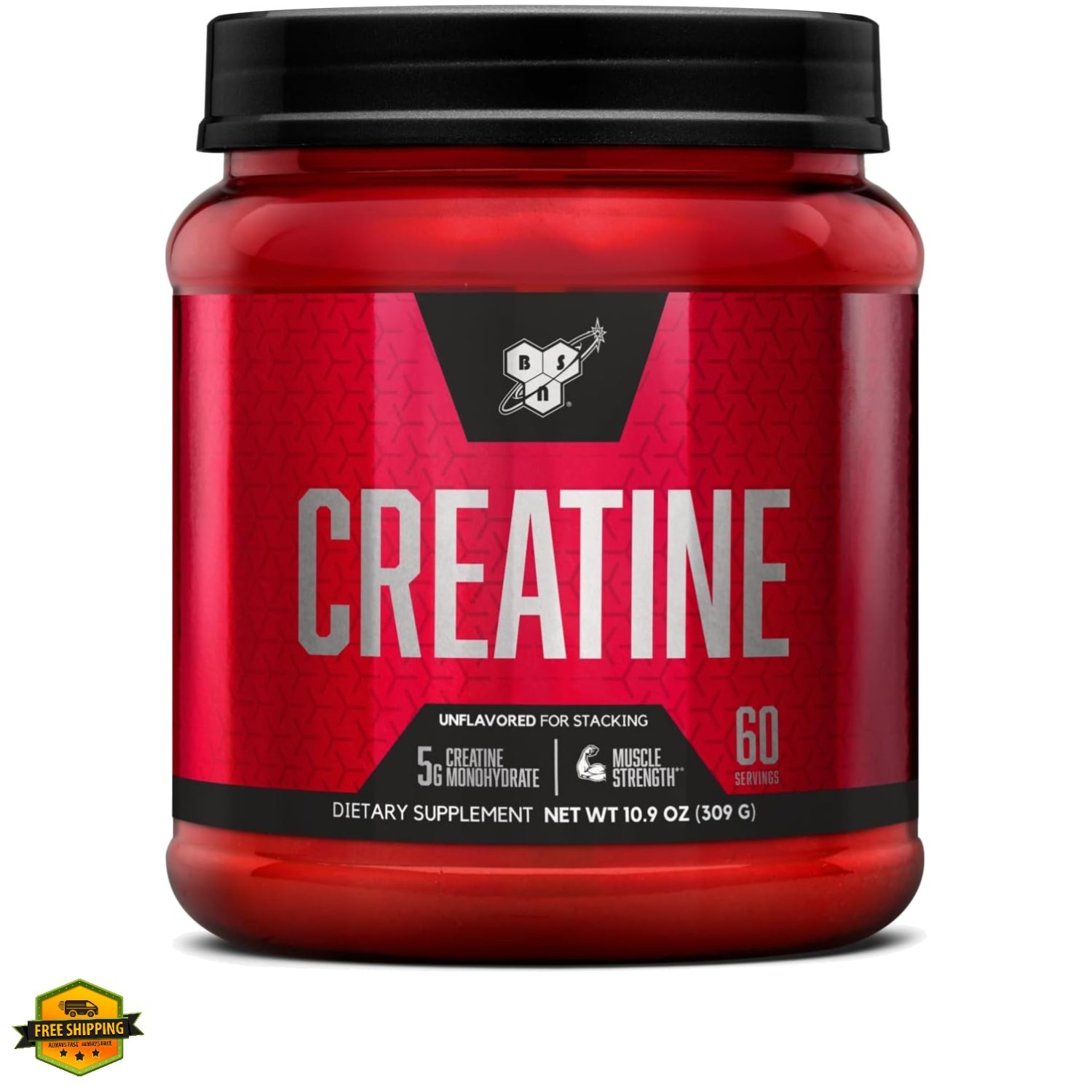 Micronized Creatine Monohydrate Powder, Unflavored Creatine Powder, Micronize…