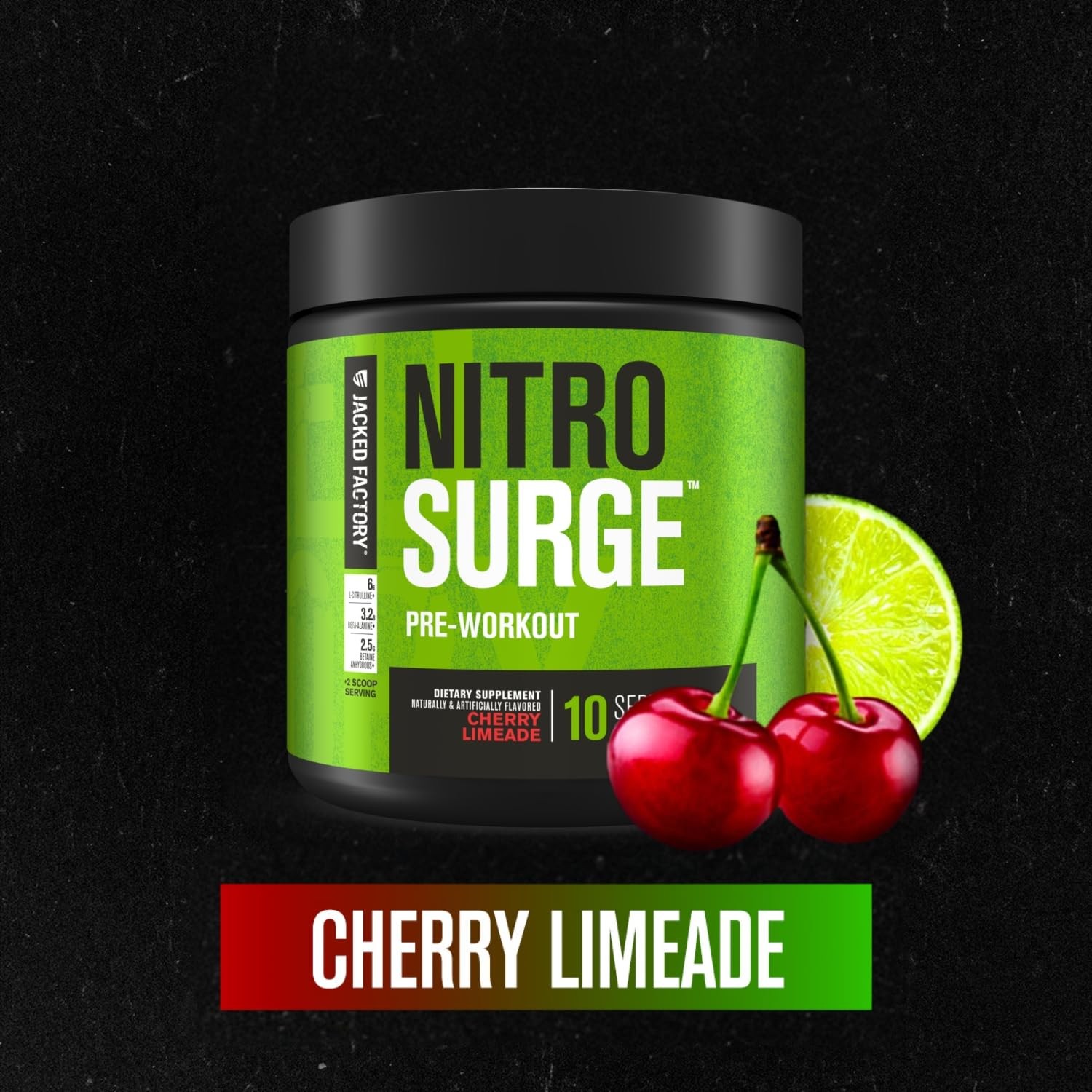 Jacked Factory NITROSURGE Pre Workout Supplement – Endless 10 Servings