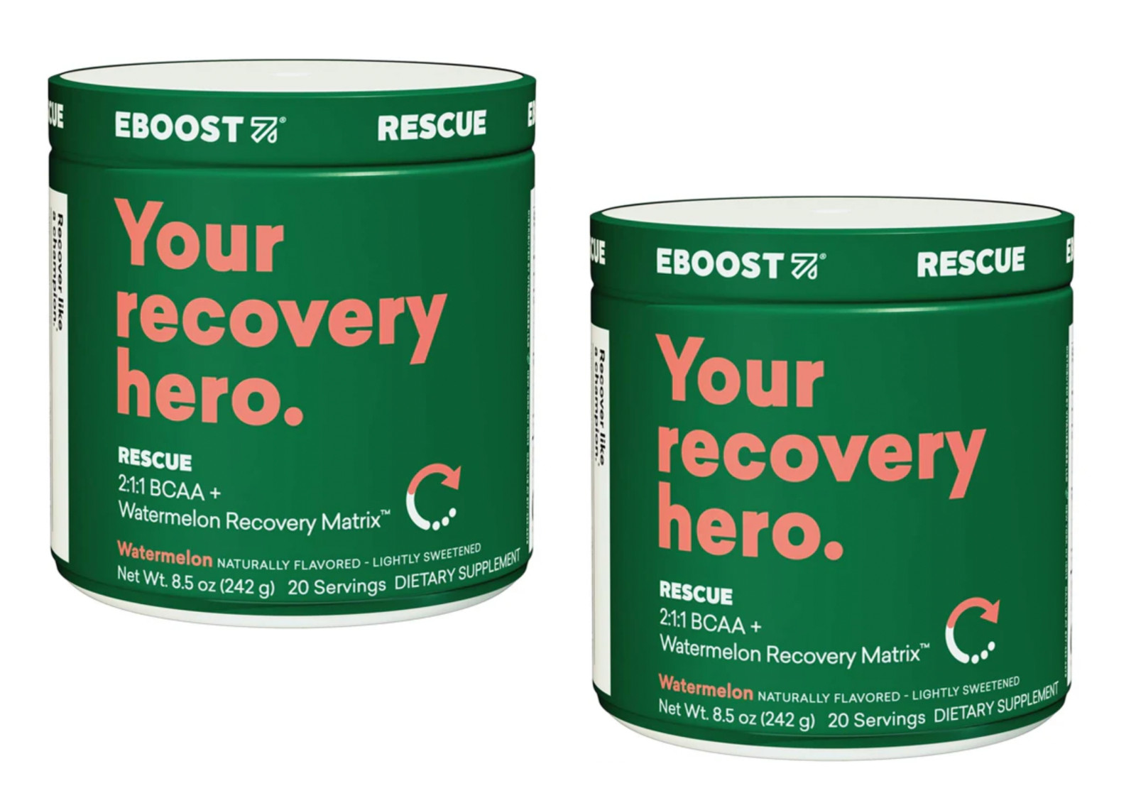 2 Pk Eboost Post-Workout Watermelon Rescue Tub exp 8/25 NEW SEALED FAST SHIPPING