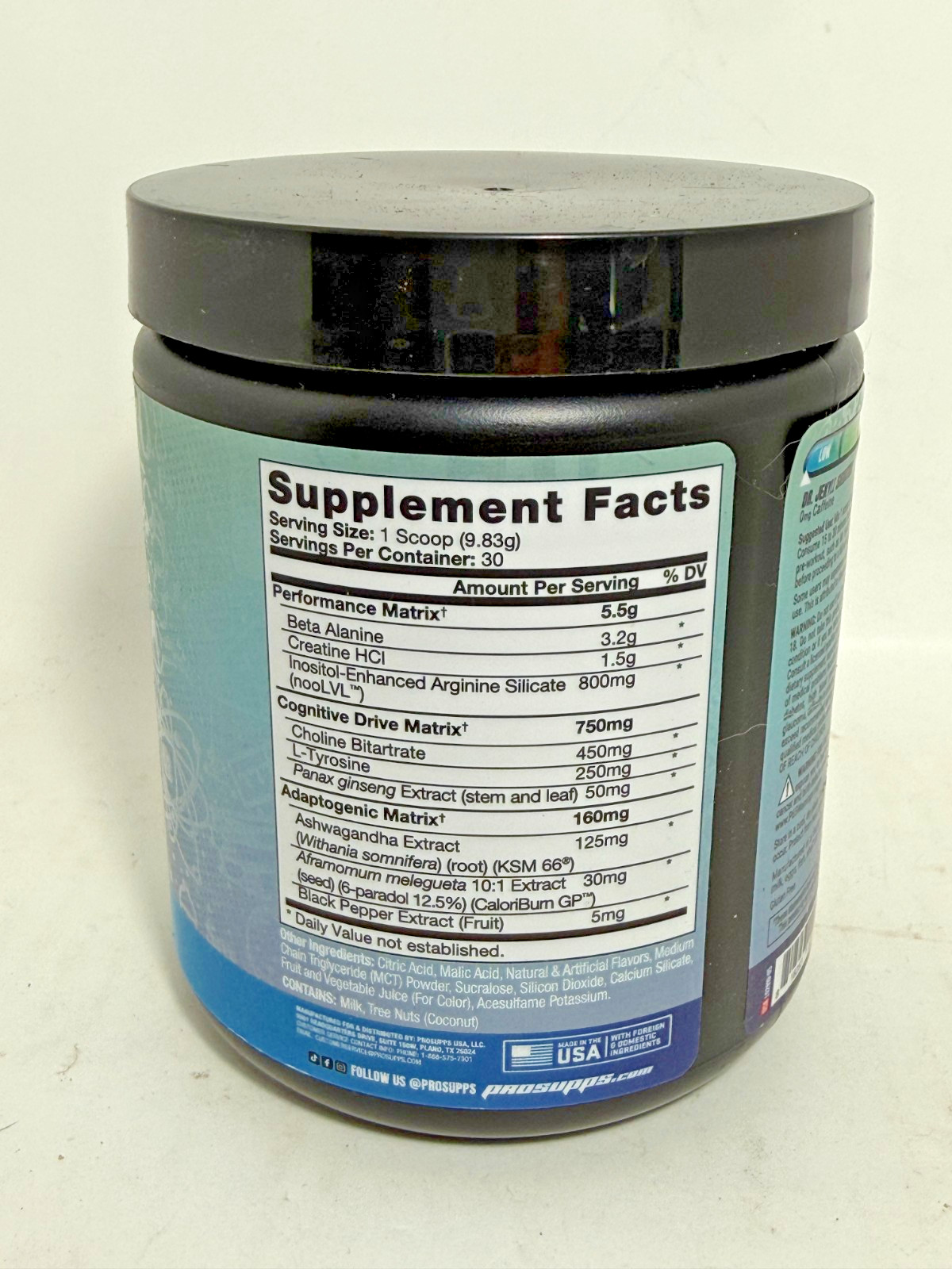 ProSupps Dr. Jekyll Signature Stimulant-Free Pre-Workout BLUEBERRY LEMONADE