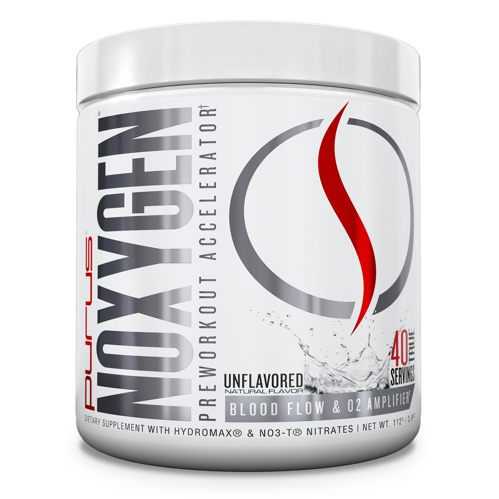Purus Labs NOXygen Powder Pre-Workout Accelerator | 40 Servings (Pack of 1)