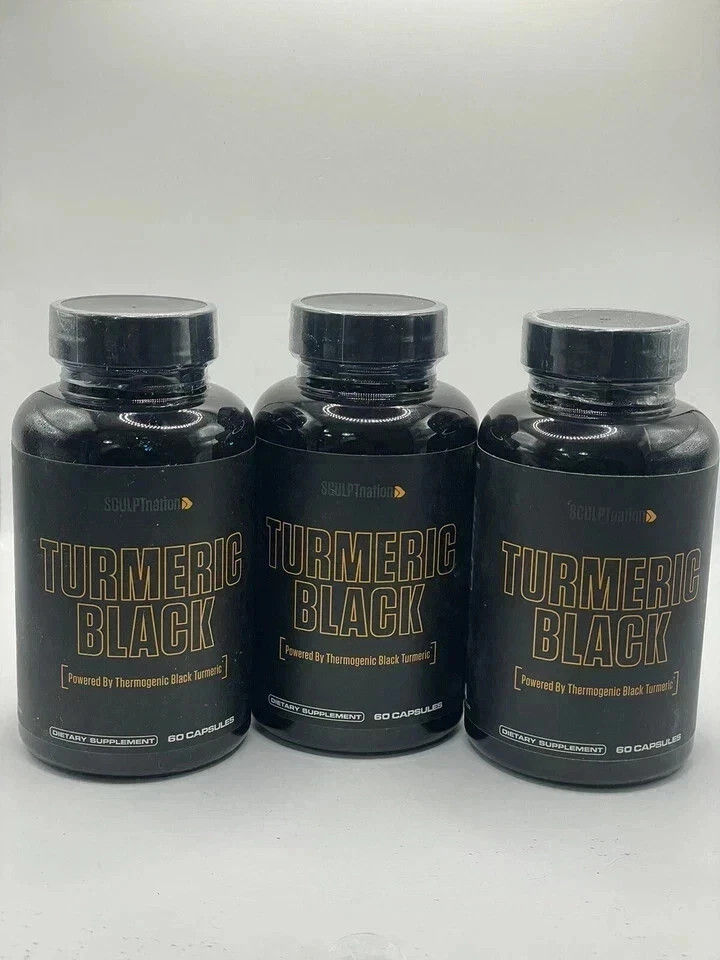 Turmeric Black Sculptnation Fatigue Muscle Build Fat Burn Bloating Treat. 1 Pack