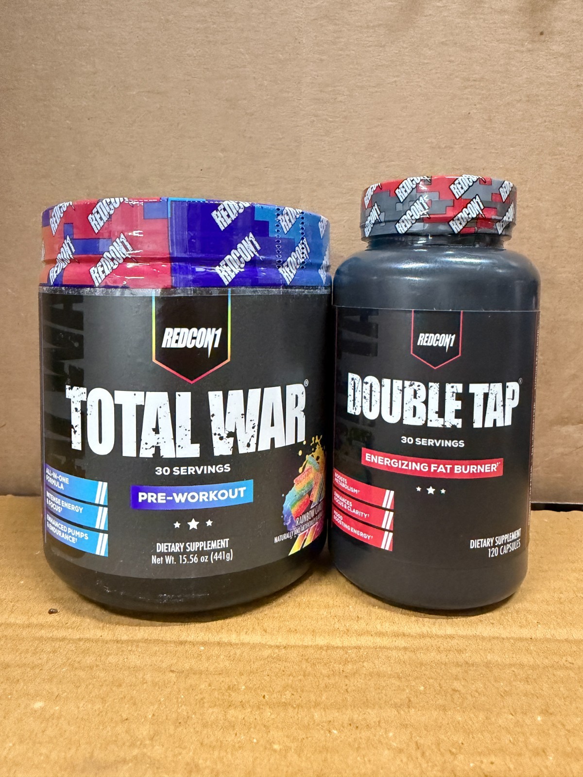 Redcon1 Total War Rainbow Candy 30 Servings FREE Double Tap Fat Burner FREE SHIP