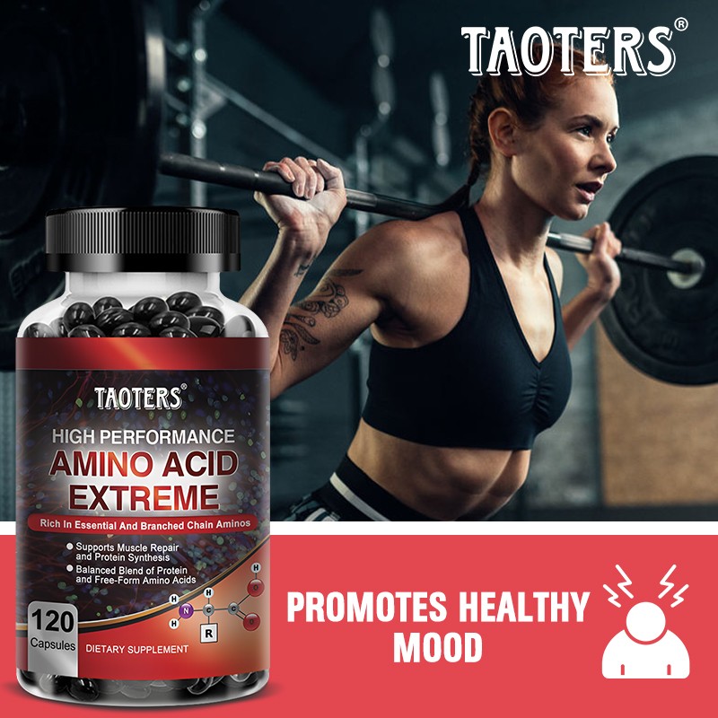 Branched-Chain Amino Acids 2600 mg Support Energy & Recovery 120 Capsules