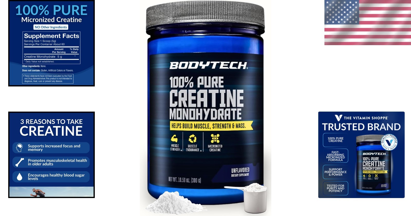 10.58 Oz Creatine Monohydrate Powder – Clean Ingredients for All Fitness Levels