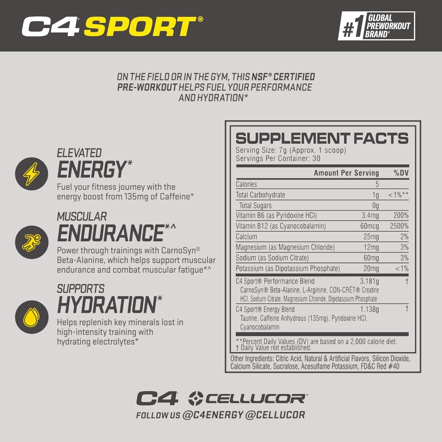 Fruit Punch Flavored Pre Workout Powder – NSF Certified