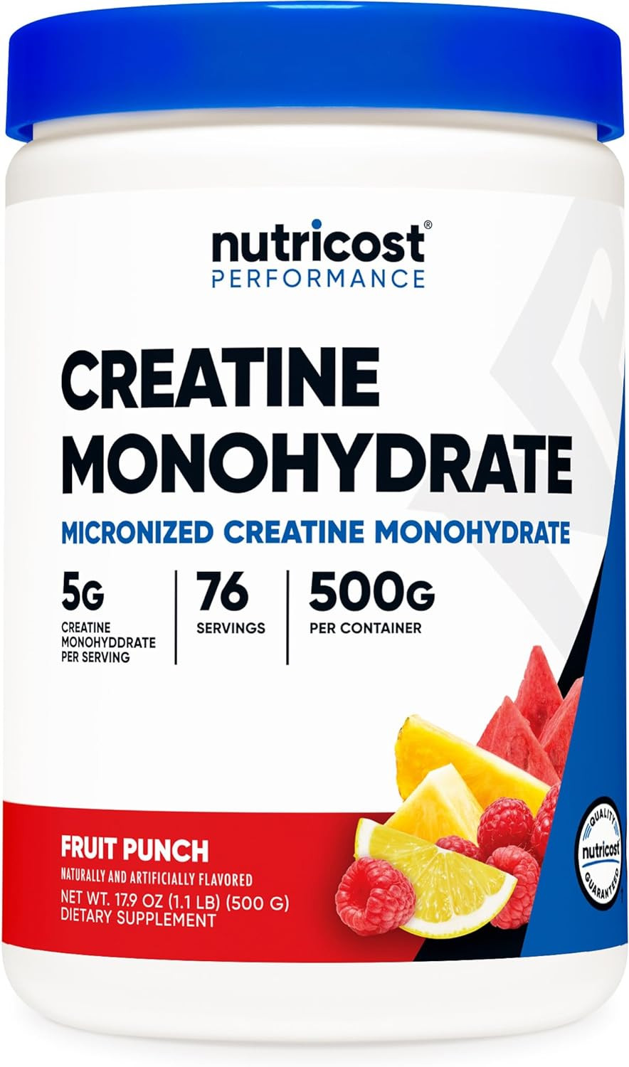 Nutricost Creatine Monohydrate Micronized Powder 5000mg Creatine per Serving