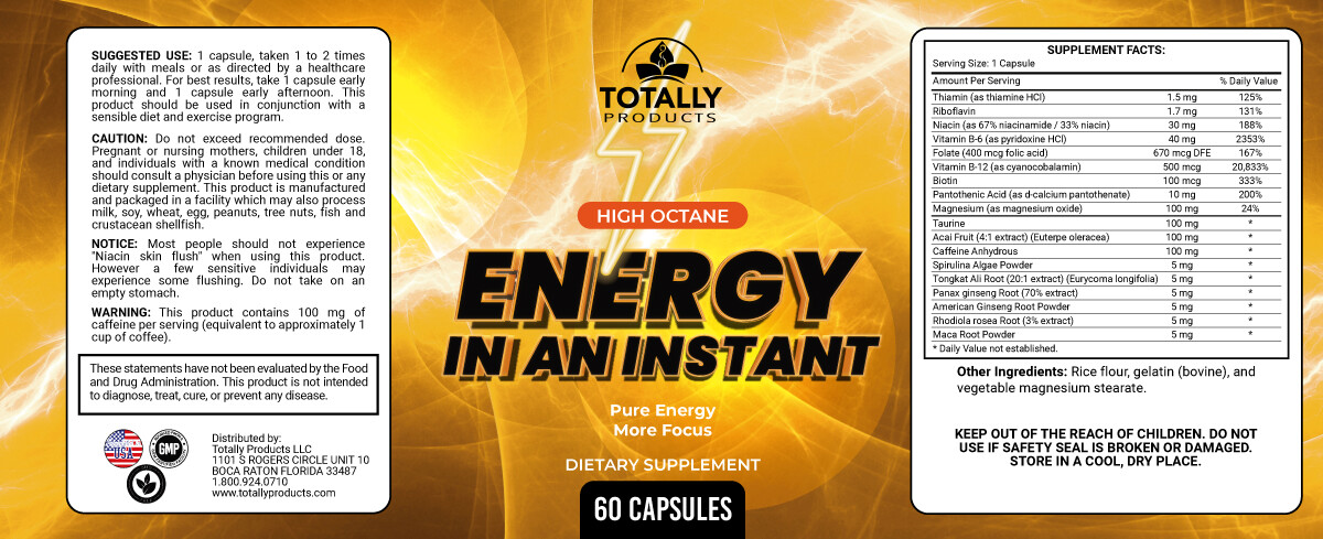 Amino Acid Muscle Growth Supplement & Energy Boost Brain Health Memory Support