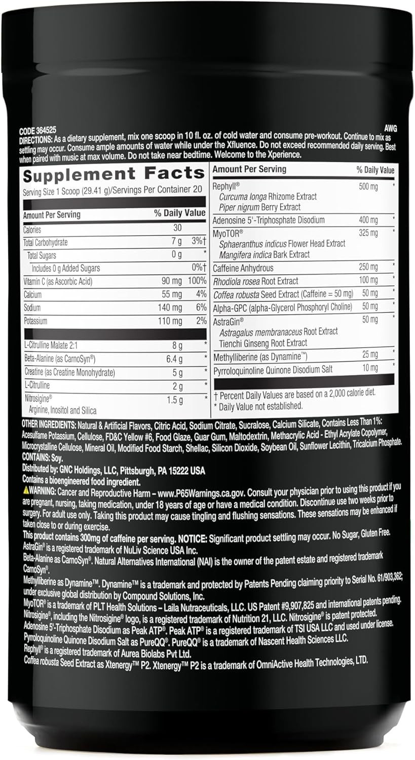 Concept X Pre-Workout Powder: Clinically Formulated, Fast Recovery, 20 Servings