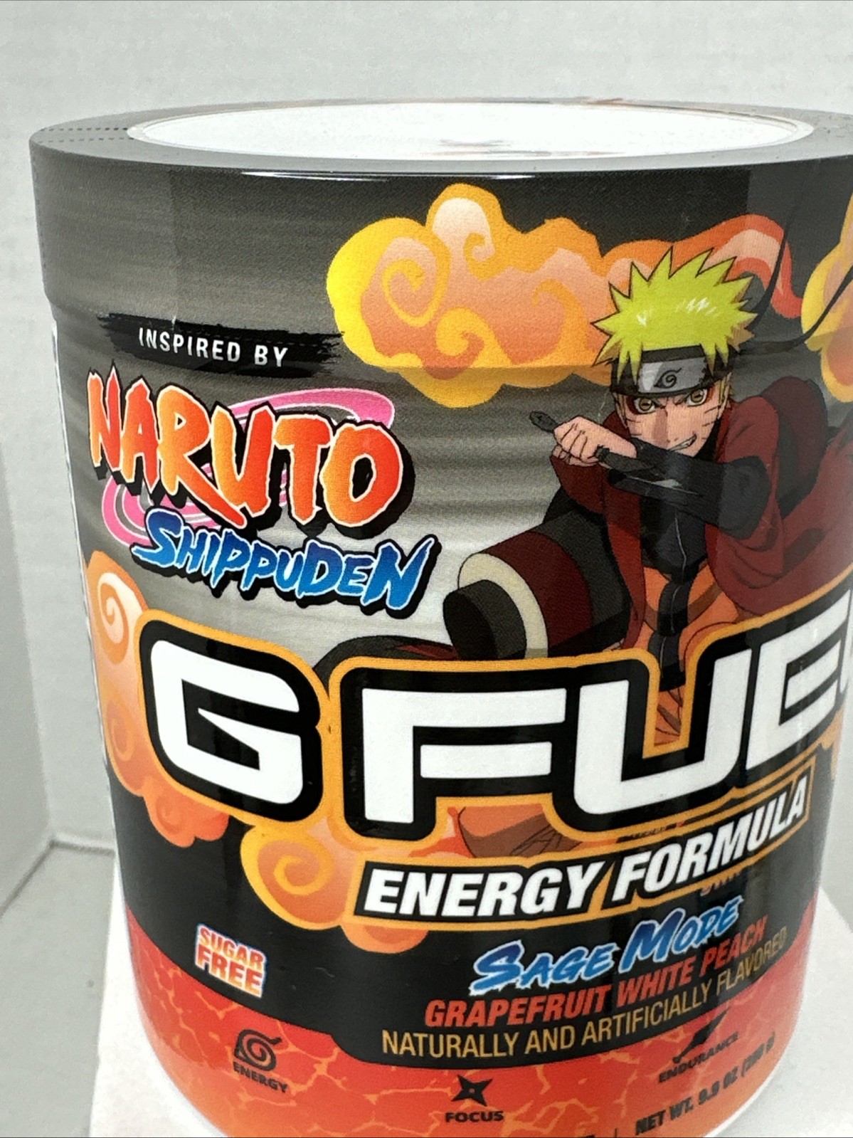 Gamma Labs G Fuel Naruto’s Sage Mode GFuel 40 Servings Grapefruit White Peach