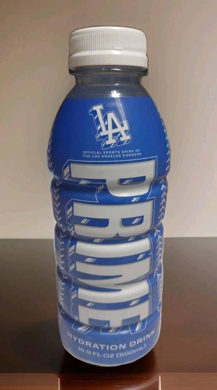 NEW Prime Hydration Drink LA DODGERS New Version 16.9 Blue Chill Flavor