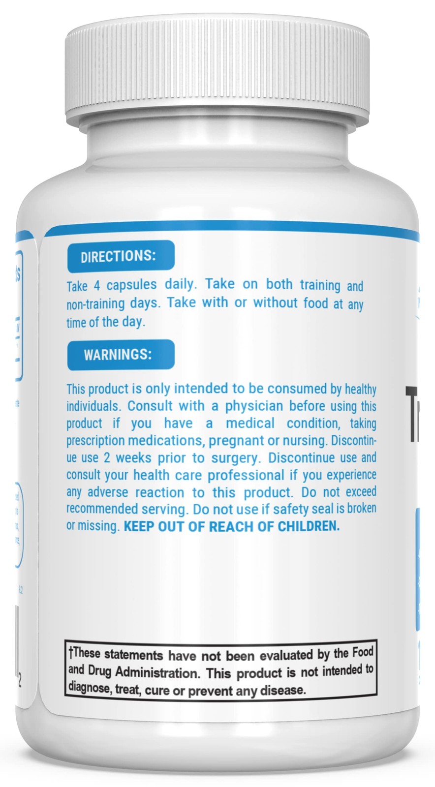 Pure Creapure Creatine Monohydrate Capsules 120 Count Athletic Performance Boost