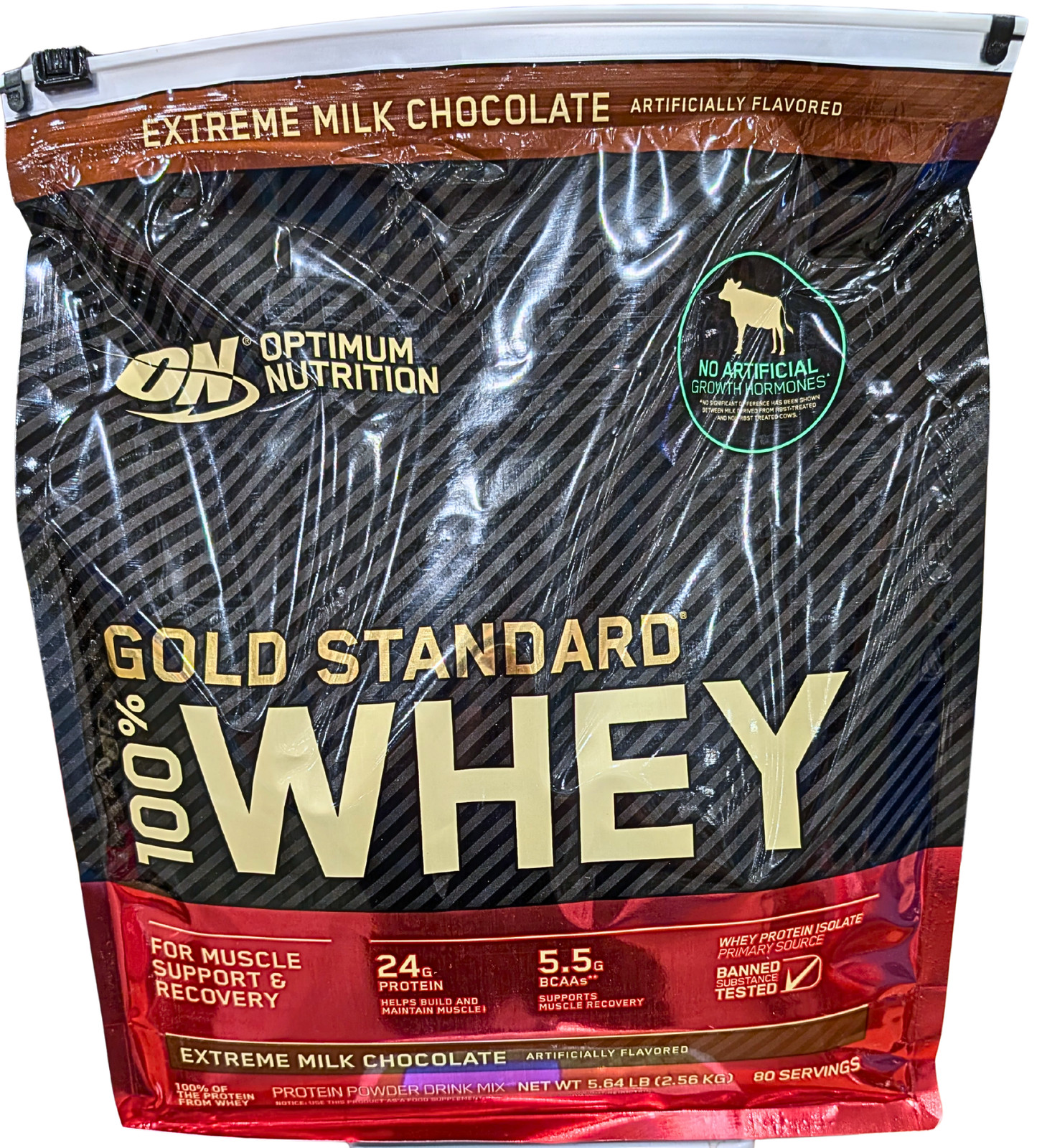 Optimum Nutrition Gold Standard 100% Whey Chocolate 5.64 Lbs EXP 06/2027