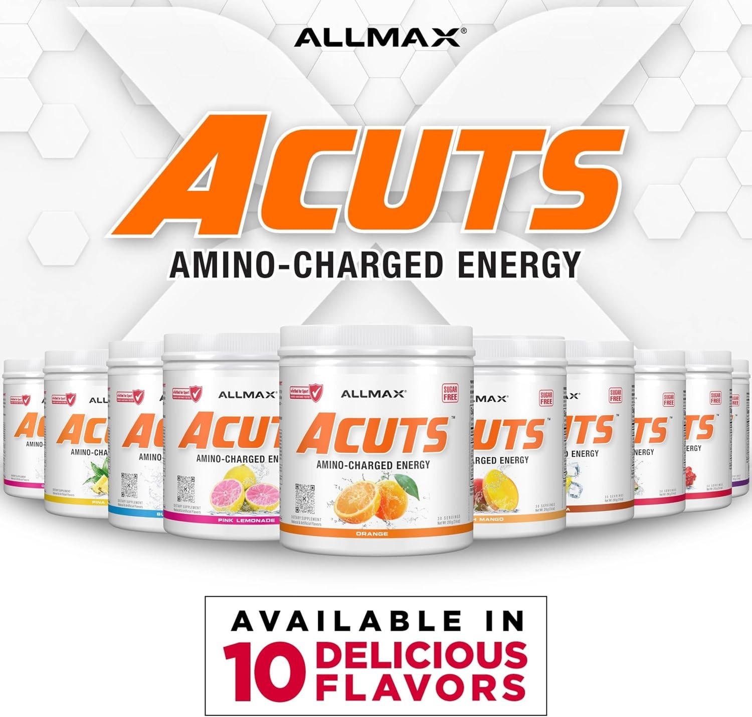 ACUTS Amino Energy Powder, 30 Servings, Pina Colada