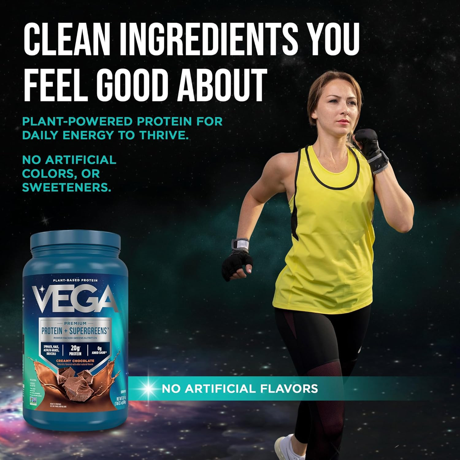 Premium Protein + Supergreens, Chocolate – 20G n Protein, Dairy & Gluten Free, 2