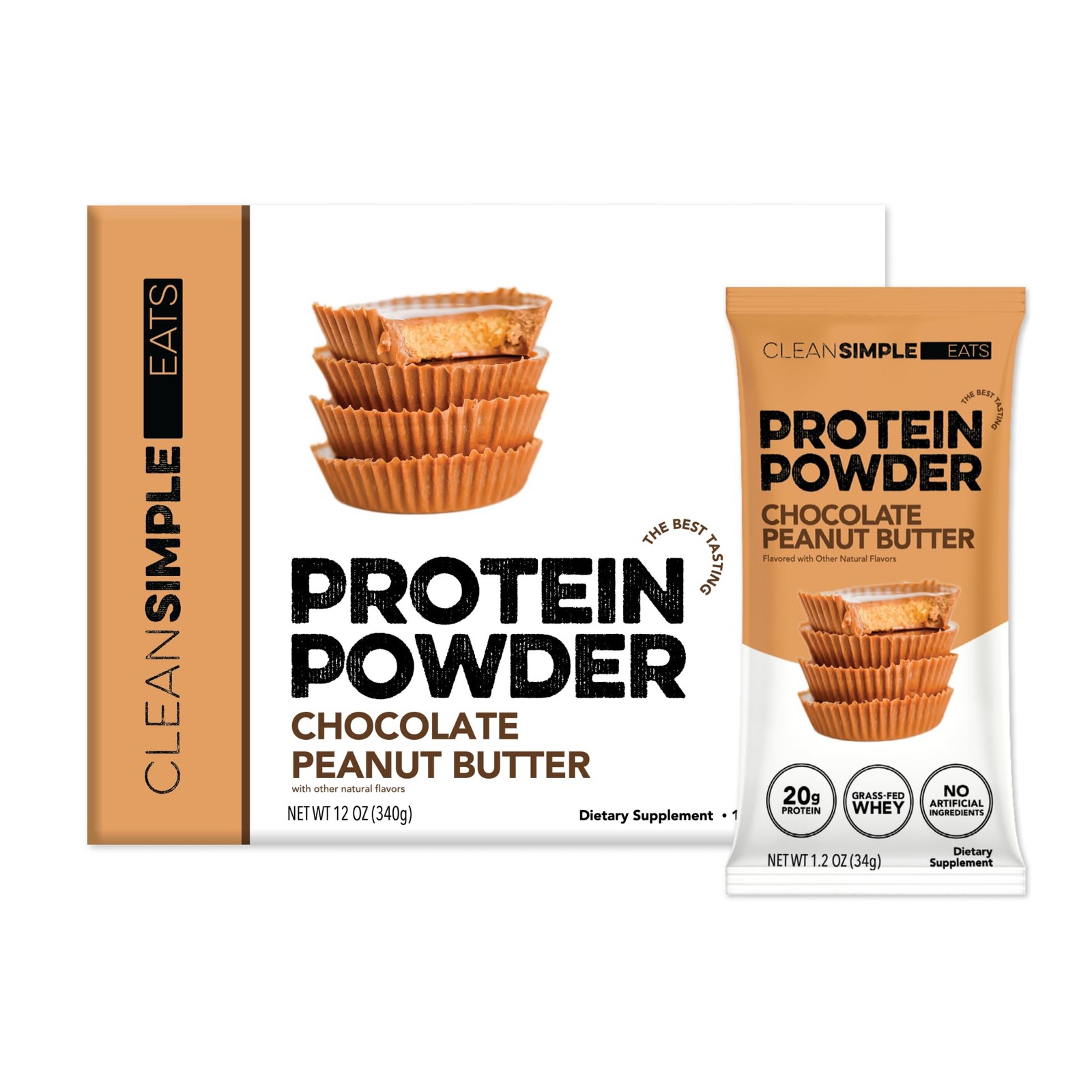 Whey Isolate Protein Powder, Chocolate Peanut Butter, Naturally Sweetened, Ze…