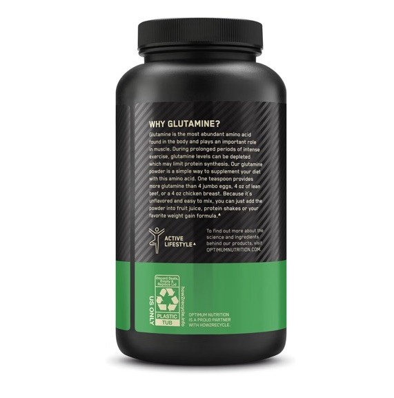 2-Pack Optimum Nutrition Glutamine Powder Unflavored 10.58 oz 300 g 58 Servings