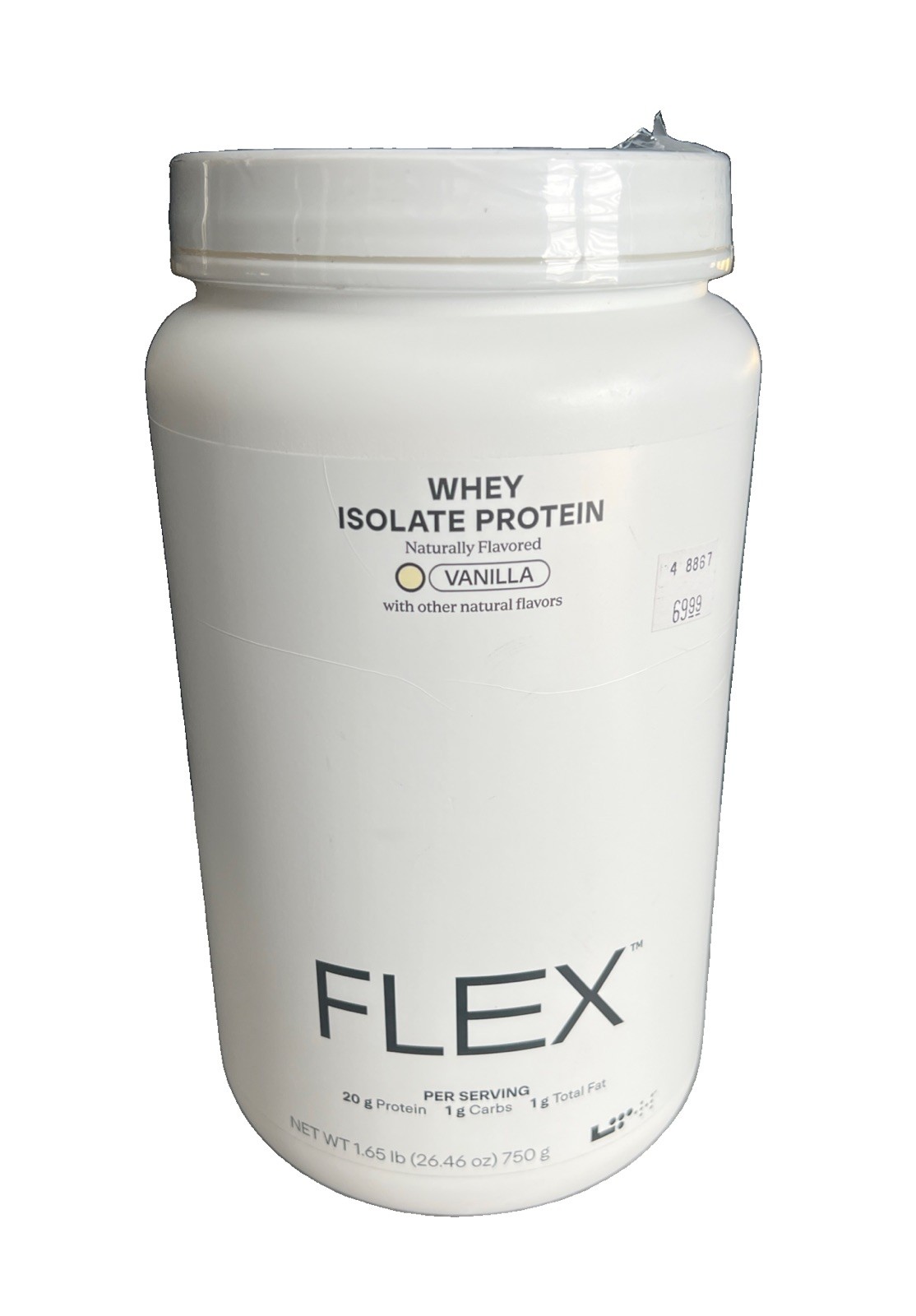 LTH Flex Whey Isolate Protein Naturally Flavored Vanilla Lactose-Free 1.65 LB